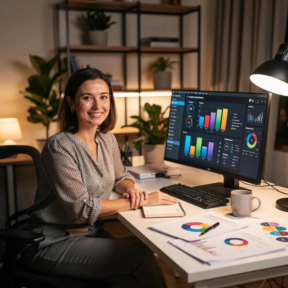 Close-up of hands typing code for automation scripts on a laptop keyboard in an office setting
